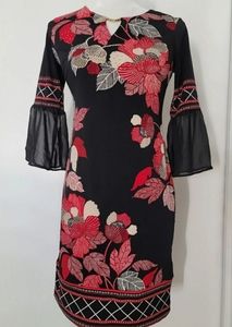 JM Collection Women's Petite Keyhole Sheath Dress,